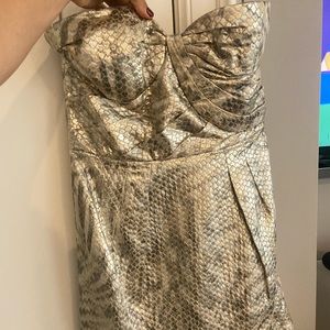 Leifsdotier metallic dress
